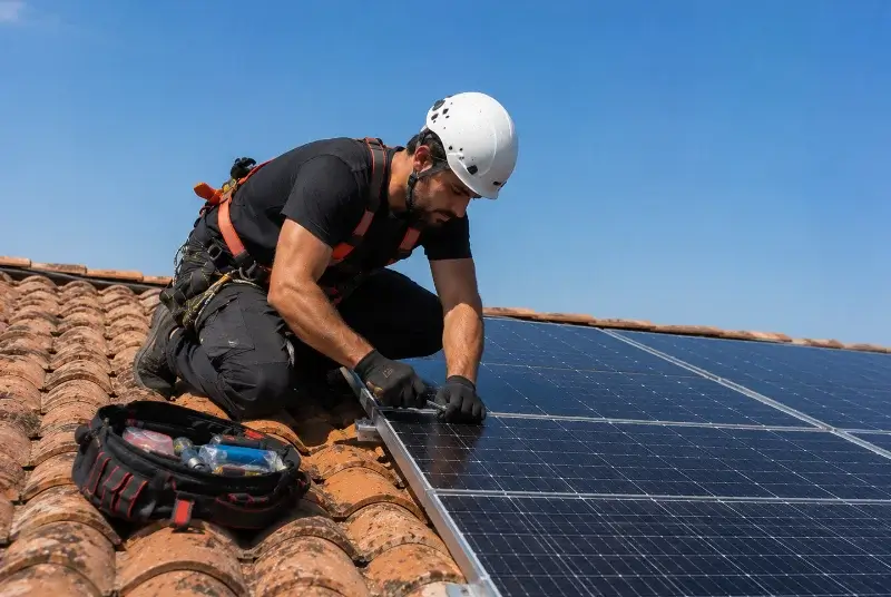 Maintenance et monitoring de panneaux solaires à Vergèze