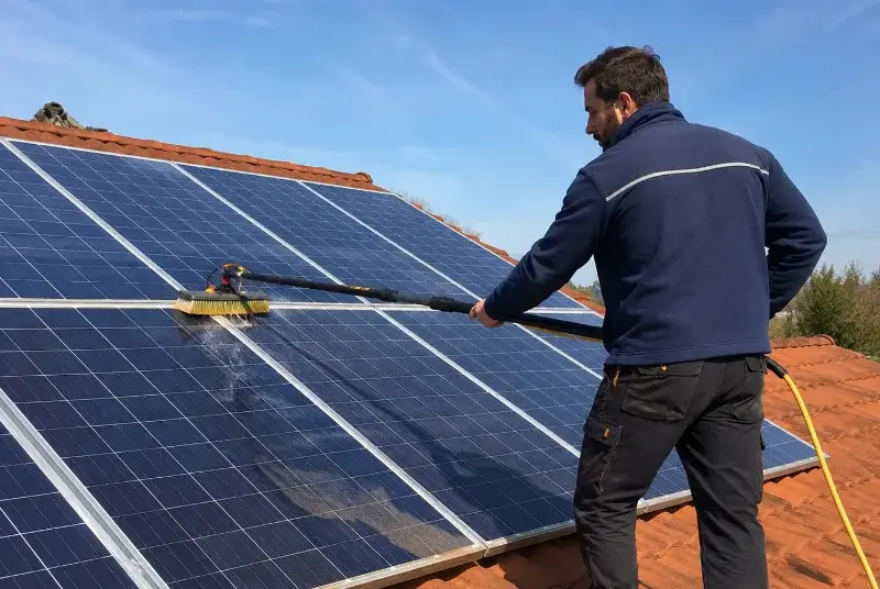 Nettoyage et entretien de panneaux solaires à Vergèze