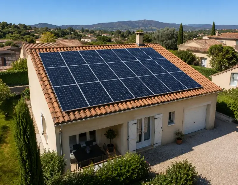 Prime à l'autoconsommation panneaux solaires Vergèze — aide financière de l'État